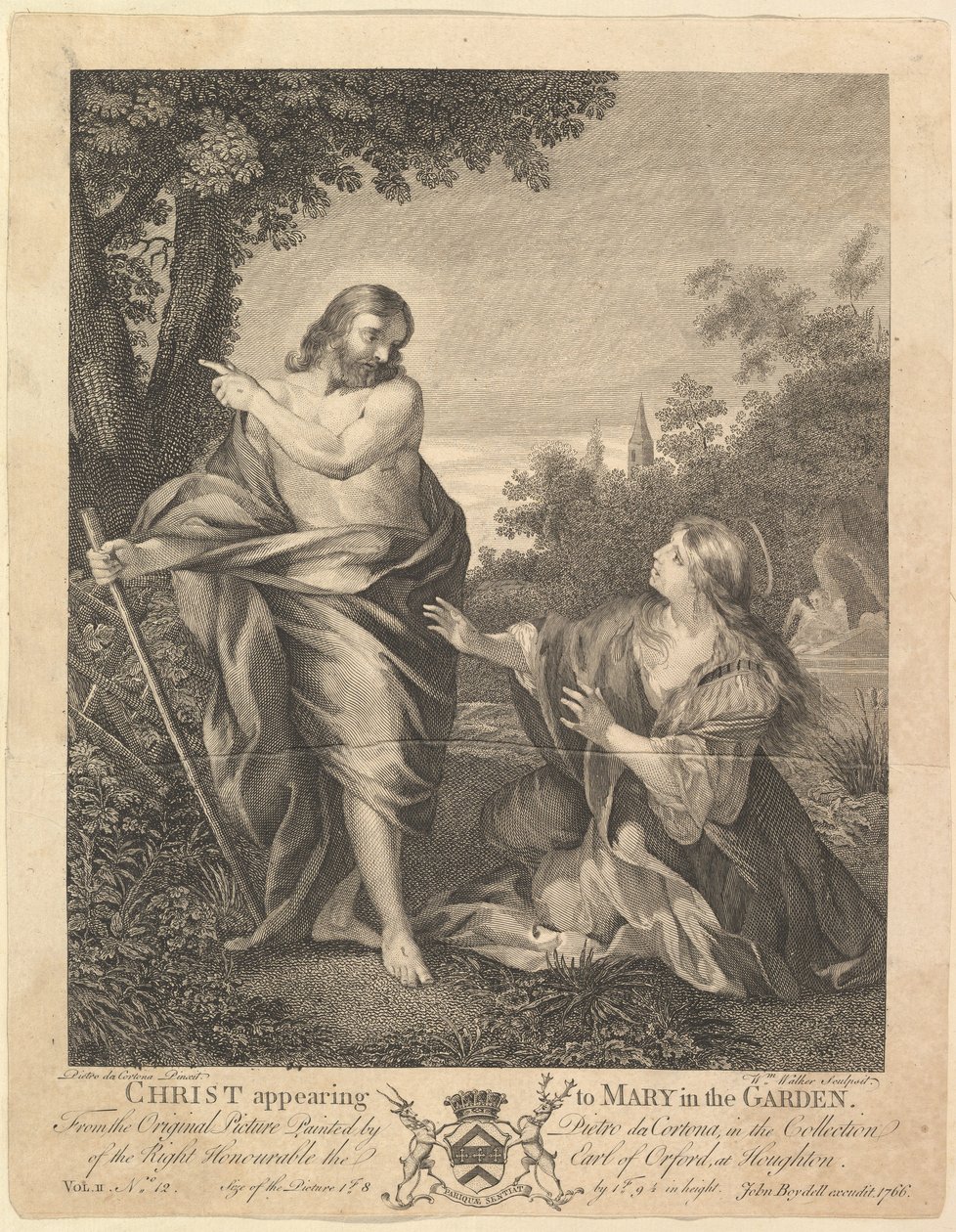 Cristo appare a Maria nel giardino da William Walker