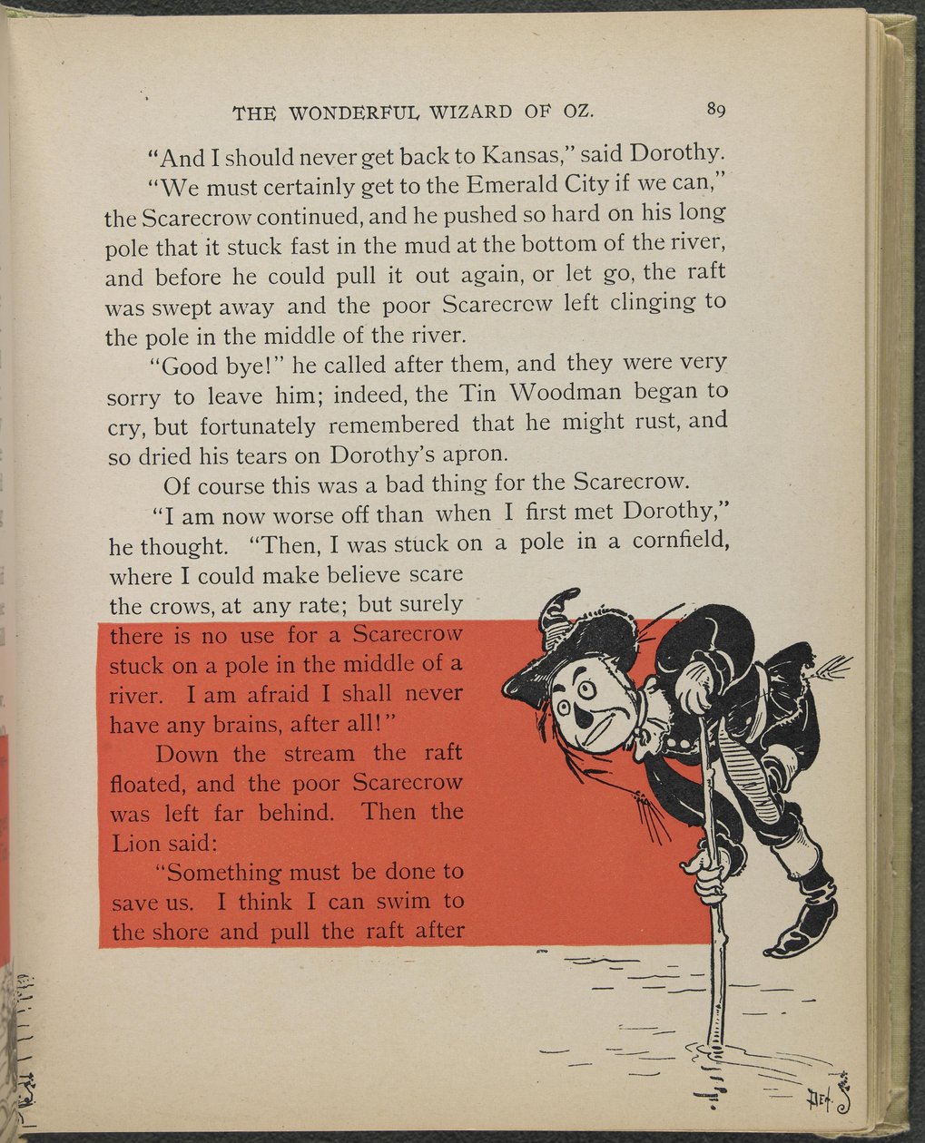 Illustrazione da "Il meraviglioso mago di Oz" di Lyman Frank Baum da William Wallace Denslow