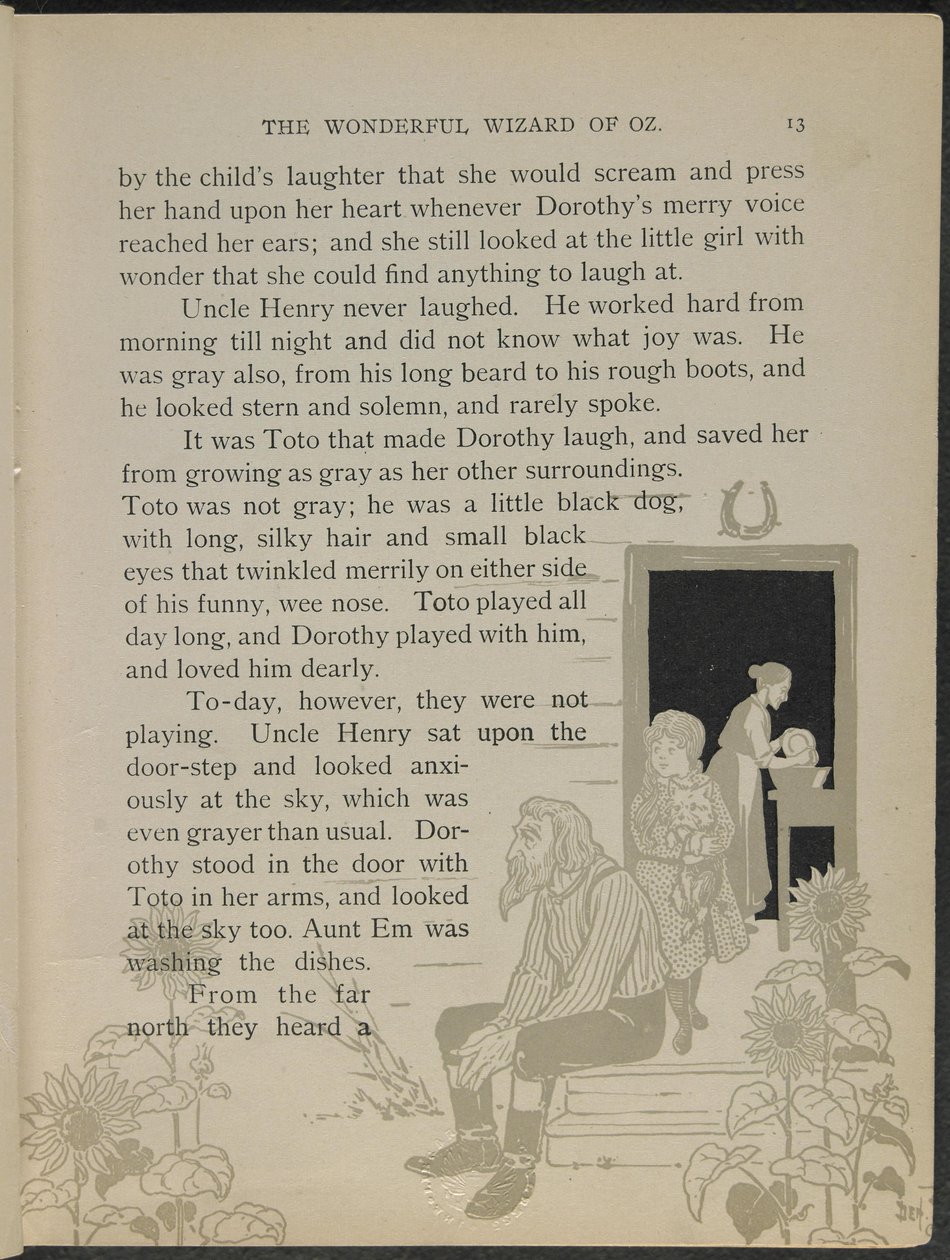 Illustrazione da "Il meraviglioso mago di Oz" di Lyman Frank Baum da William Wallace Denslow