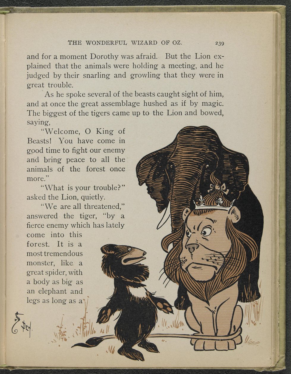 Illustrazione da "Il meraviglioso mago di Oz" di Lyman Frank Baum da William Wallace Denslow