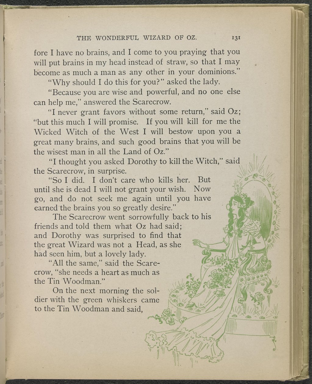 Illustrazione da "Il meraviglioso mago di Oz" di Lyman Frank Baum da William Wallace Denslow
