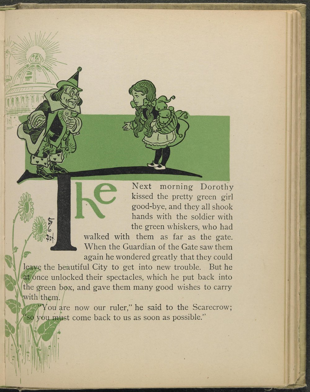 Illustrazione da "Il meraviglioso mago di Oz" di Lyman Frank Baum da William Wallace Denslow