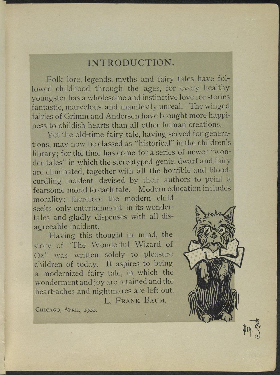 Illustrazione da "Il meraviglioso mago di Oz" di Lyman Frank Baum da William Wallace Denslow