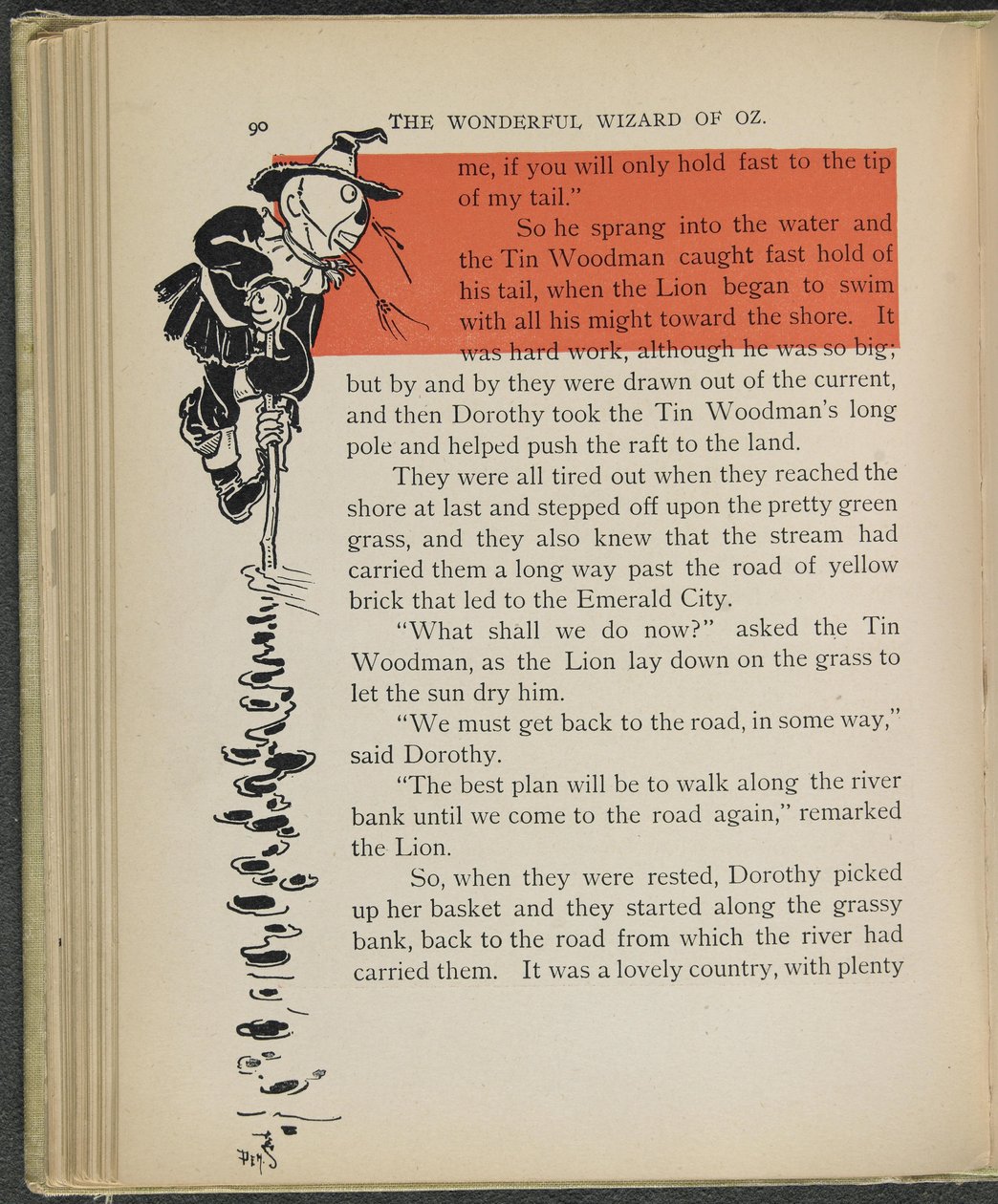 Illustrazione da "Il meraviglioso mago di Oz" di Lyman Frank Baum da William Wallace Denslow