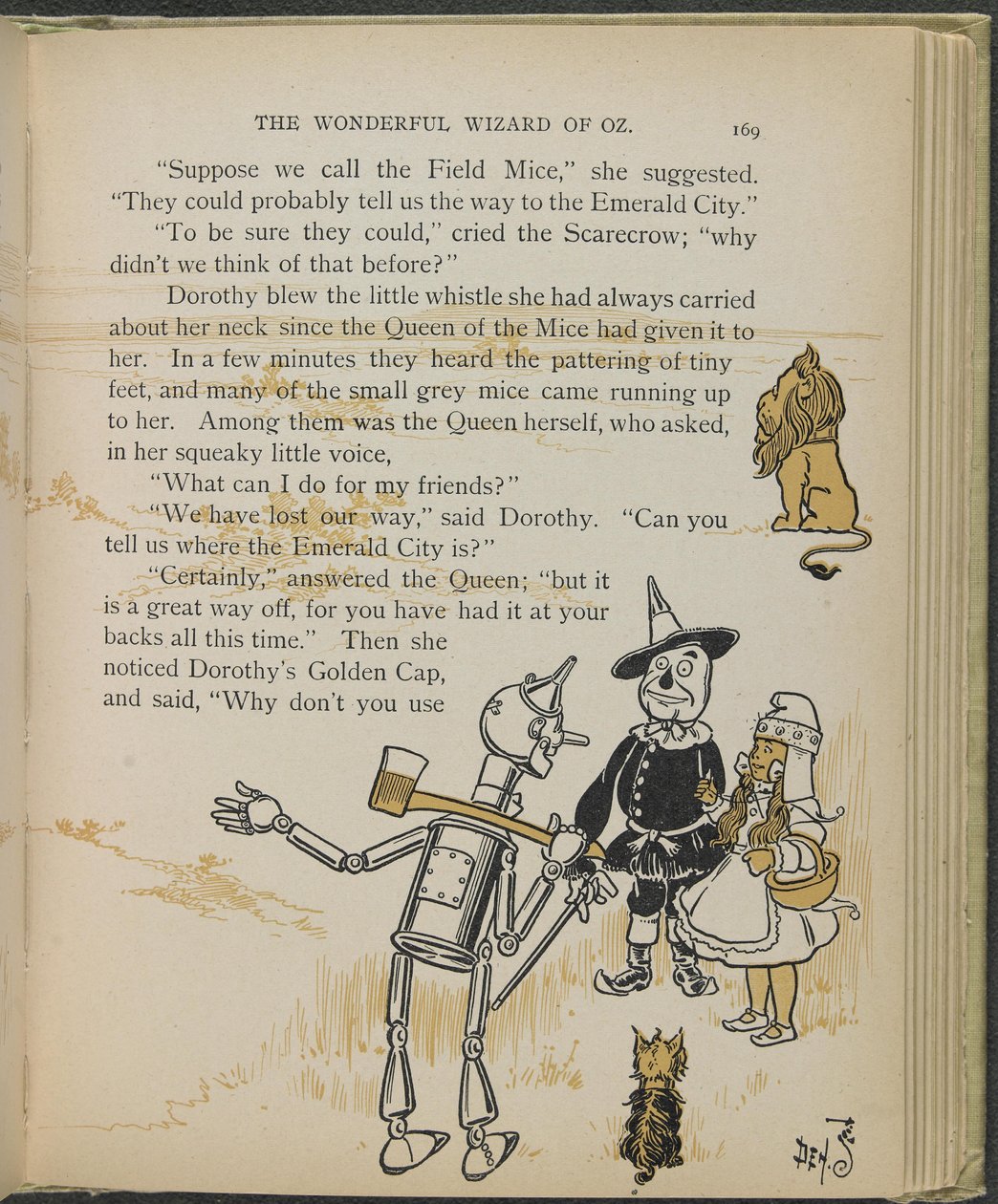 Illustrazione da "Il meraviglioso mago di Oz" di Lyman Frank Baum da William Wallace Denslow