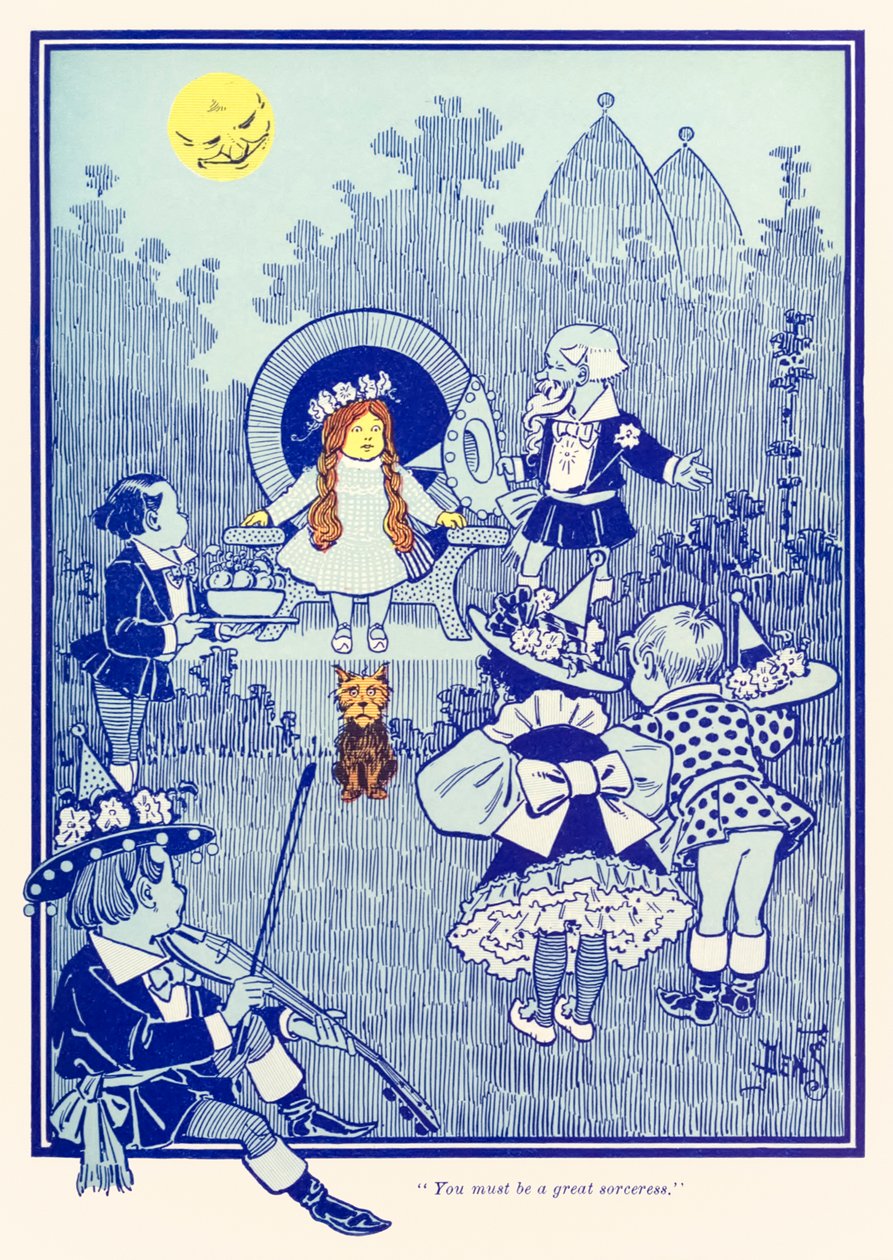"Devi essere una grande strega." da "Il meraviglioso mago di Oz" di L. Frank Baum da William Wallace Denslow
