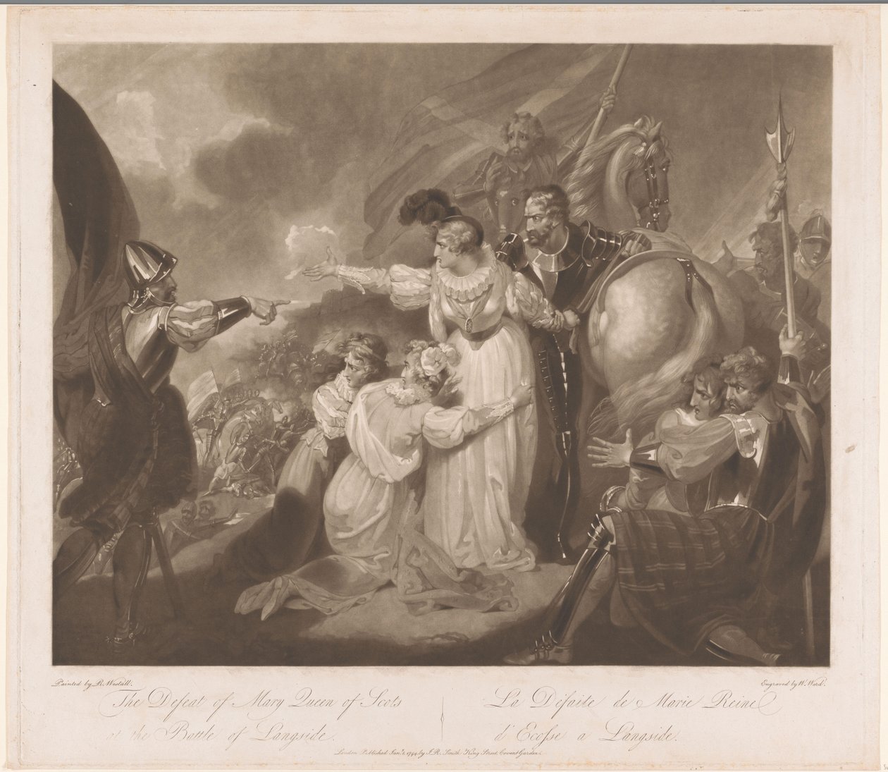 Sconfitta di Maria, regina di Scozia, nella battaglia di Langside da William Ward