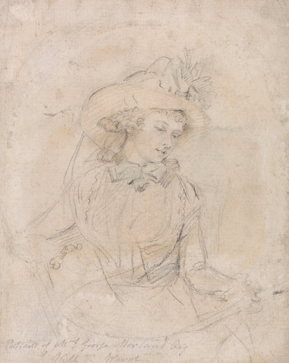 Studio di ritratto della signora George Morland da William Ward