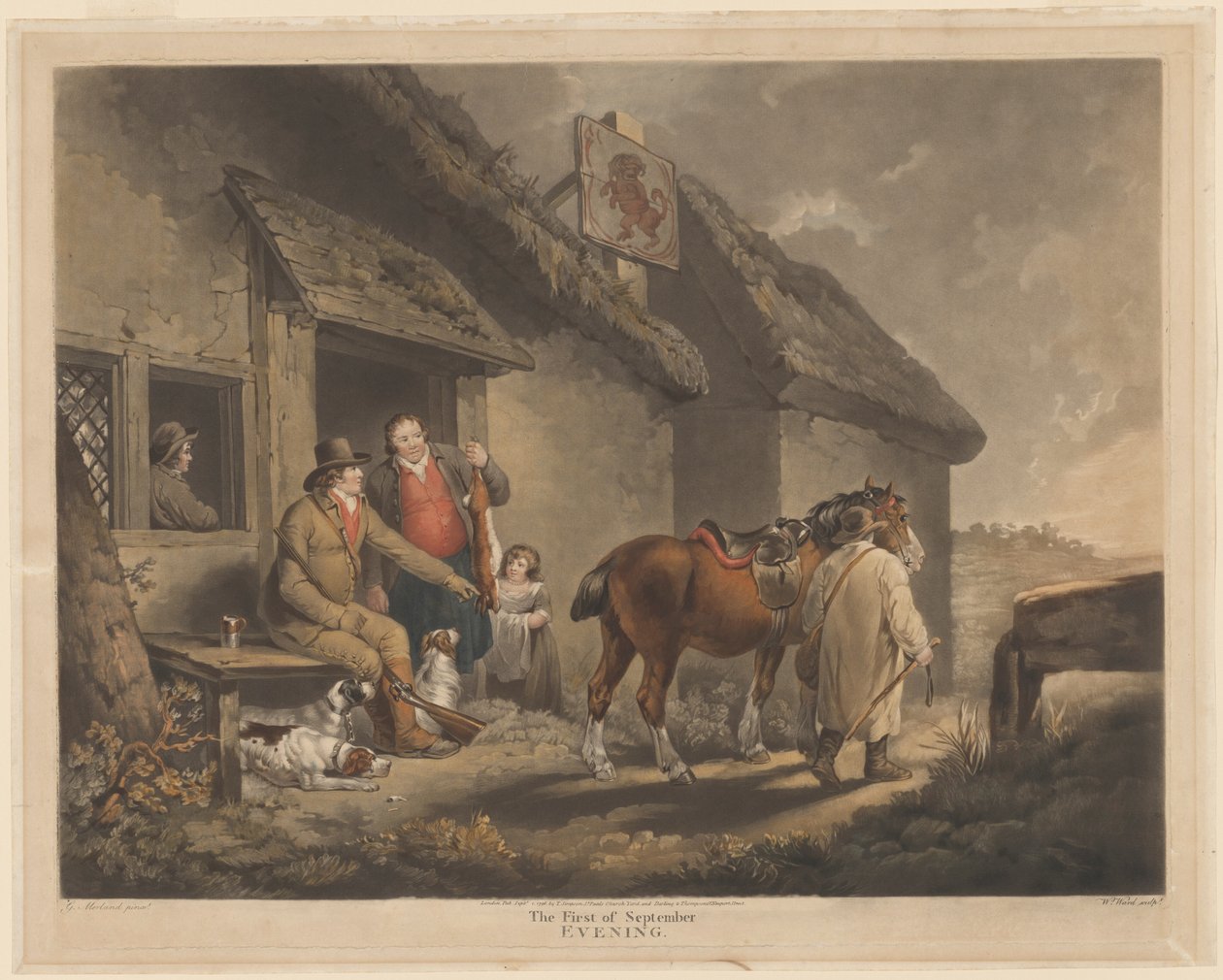 Il Primo di Settembre, Sera da William Ward after George Morland