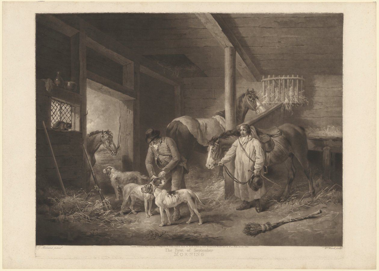 Il primo di settembre, mattina da William Ward after George Morland