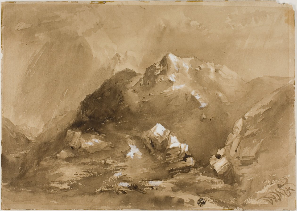 Montagne nebbiose da William West