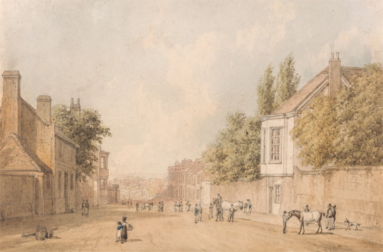 Ingresso a Newmarket da William Westall