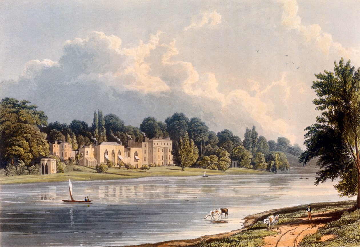 Villa del Papa a Twickenham, 1828 da William Westall