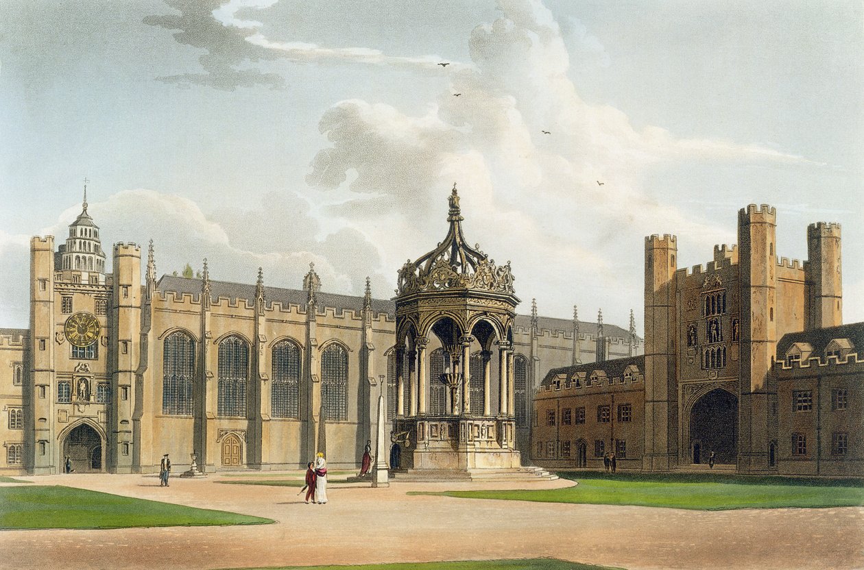 Il cortile del Trinity College, Cambridge, da 
