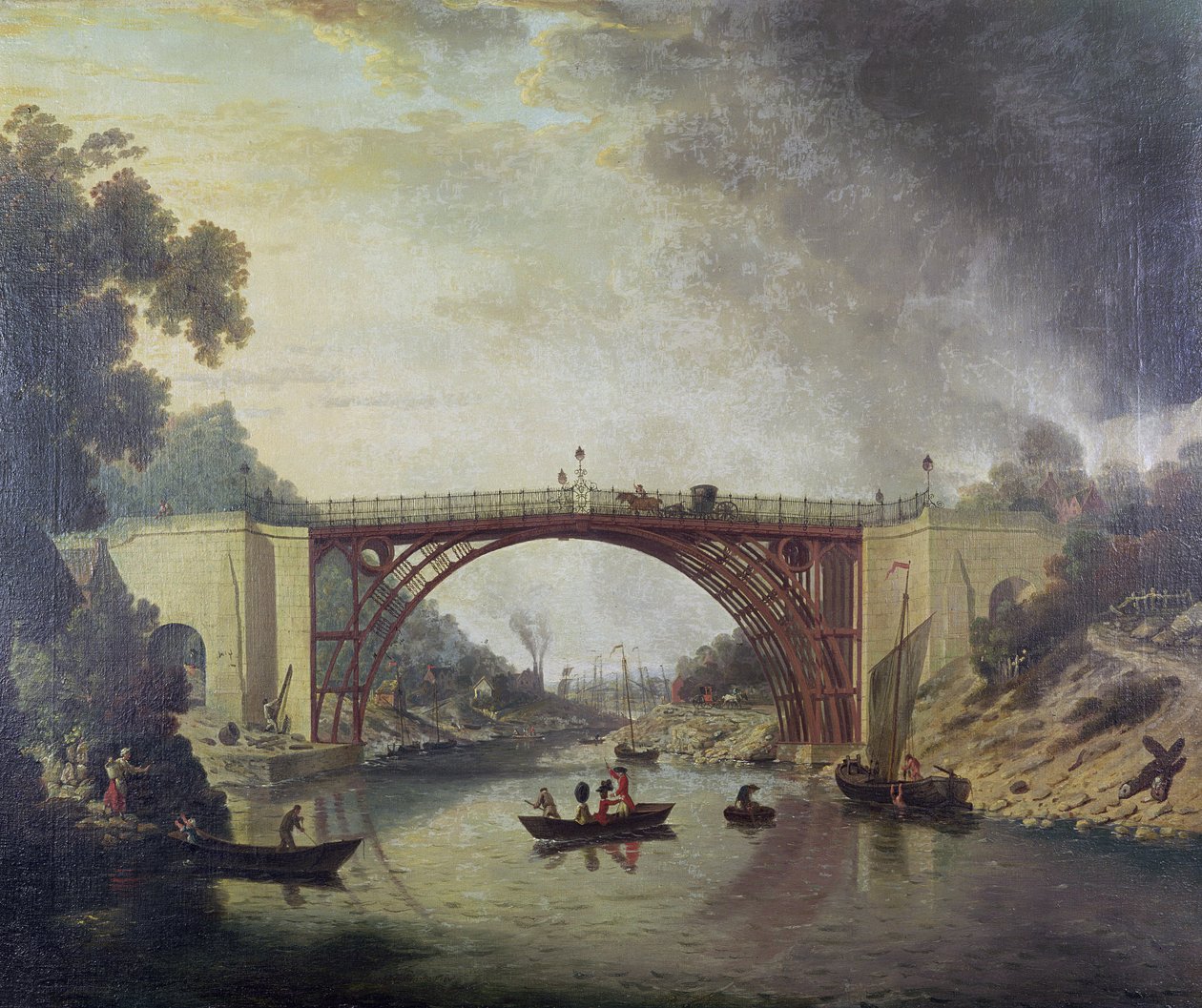Il Ponte di Ferro vicino a Coalbrookdale, c.1780 da William Williams