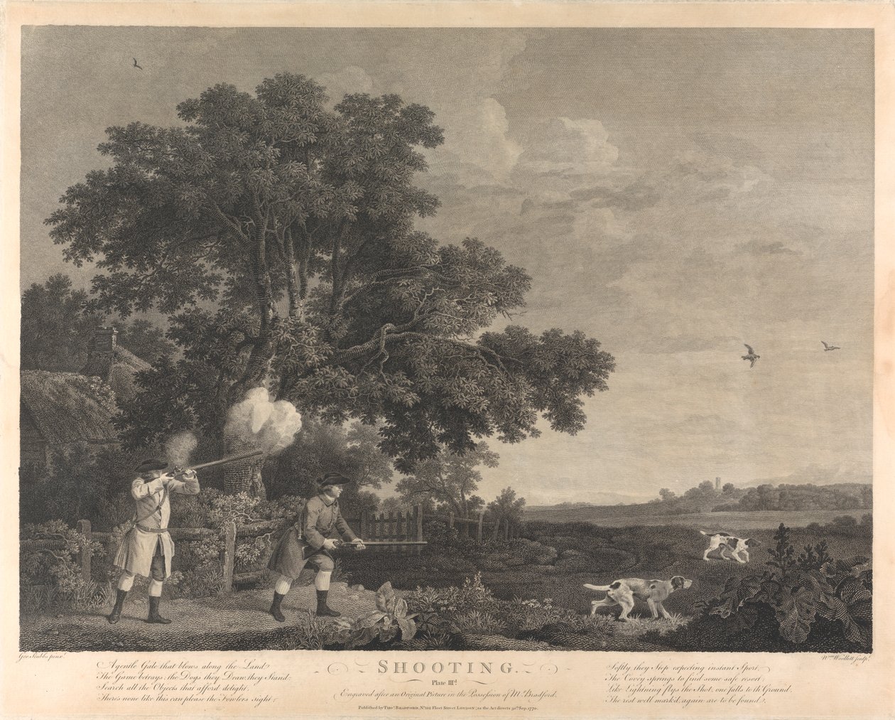 Caccia, Tavola III da William Woollett