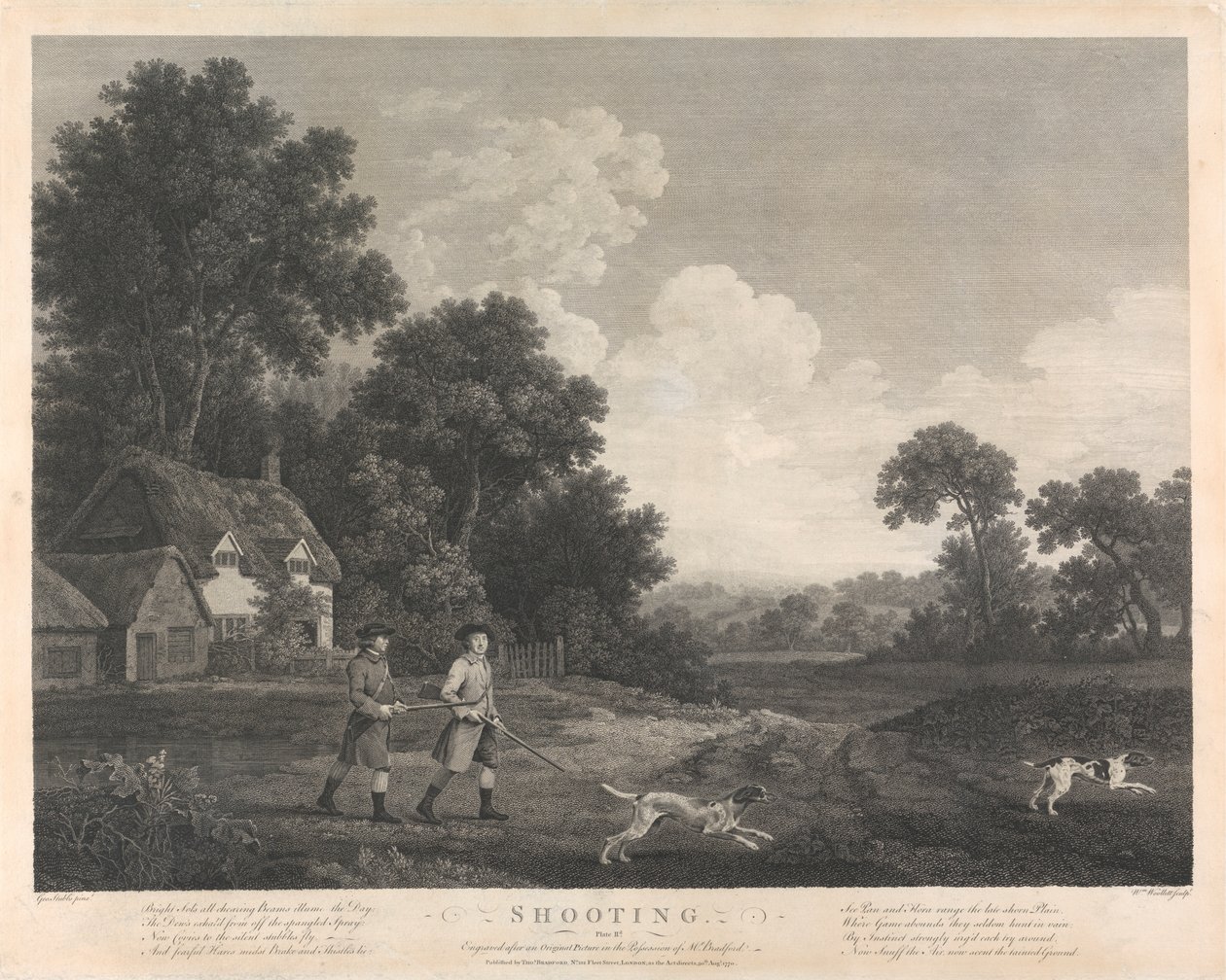 Caccia, Tavola II da William Woollett