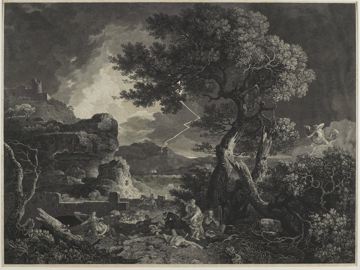 La distruzione dei figli di Niobe, 1761 da William Woollett