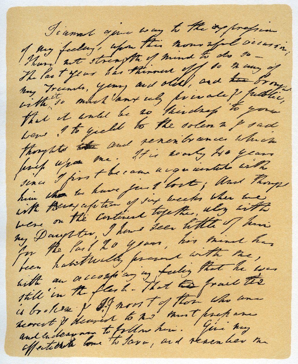 Lettera di William Wordsworth sulla morte di Samuel Taylor Coleridge, 29 luglio 1834 da William Wordsworth