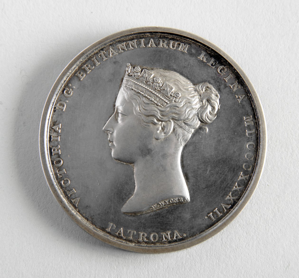 Medaglia R.A. assegnata a George Frampton 10.12.1884 per il miglior modello di una figura da William Wyon