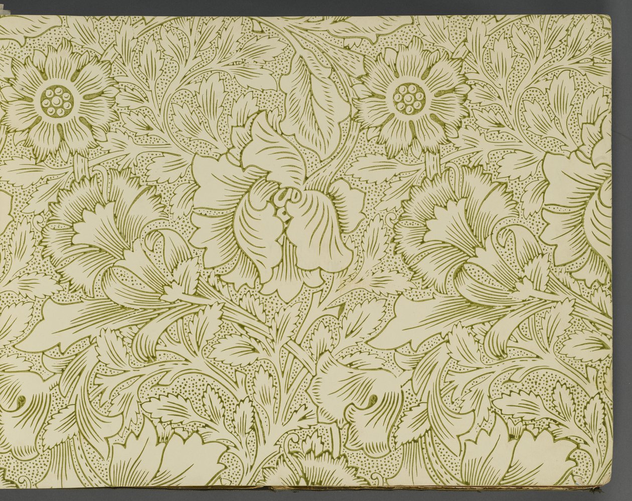 Libro campionario di carta da parati, prima del 1917 (stampa) da William and Company Morris