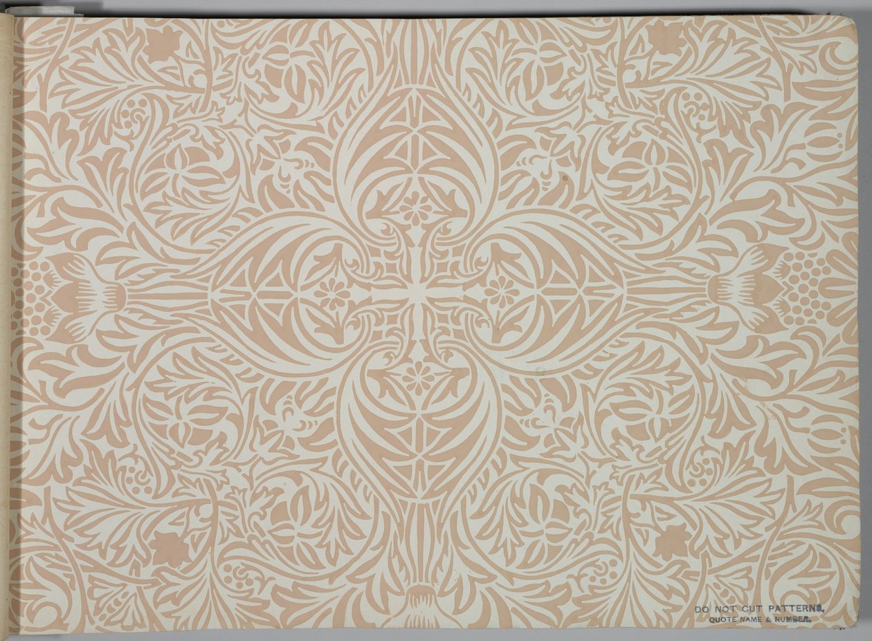Campione di carta da parati, prima del 1917 da William and Company Morris