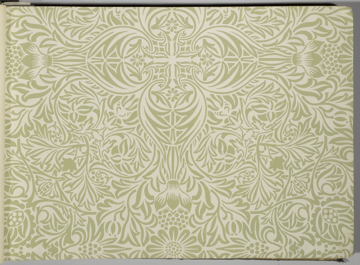 Campione di carta da parati, prima del 1917 da William and Company Morris