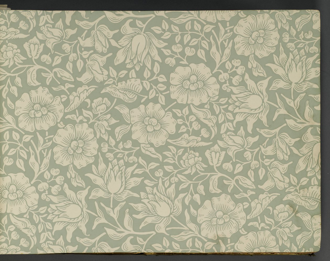 Libro di campioni di carta da parati, prima del 1917 da William and Company Morris