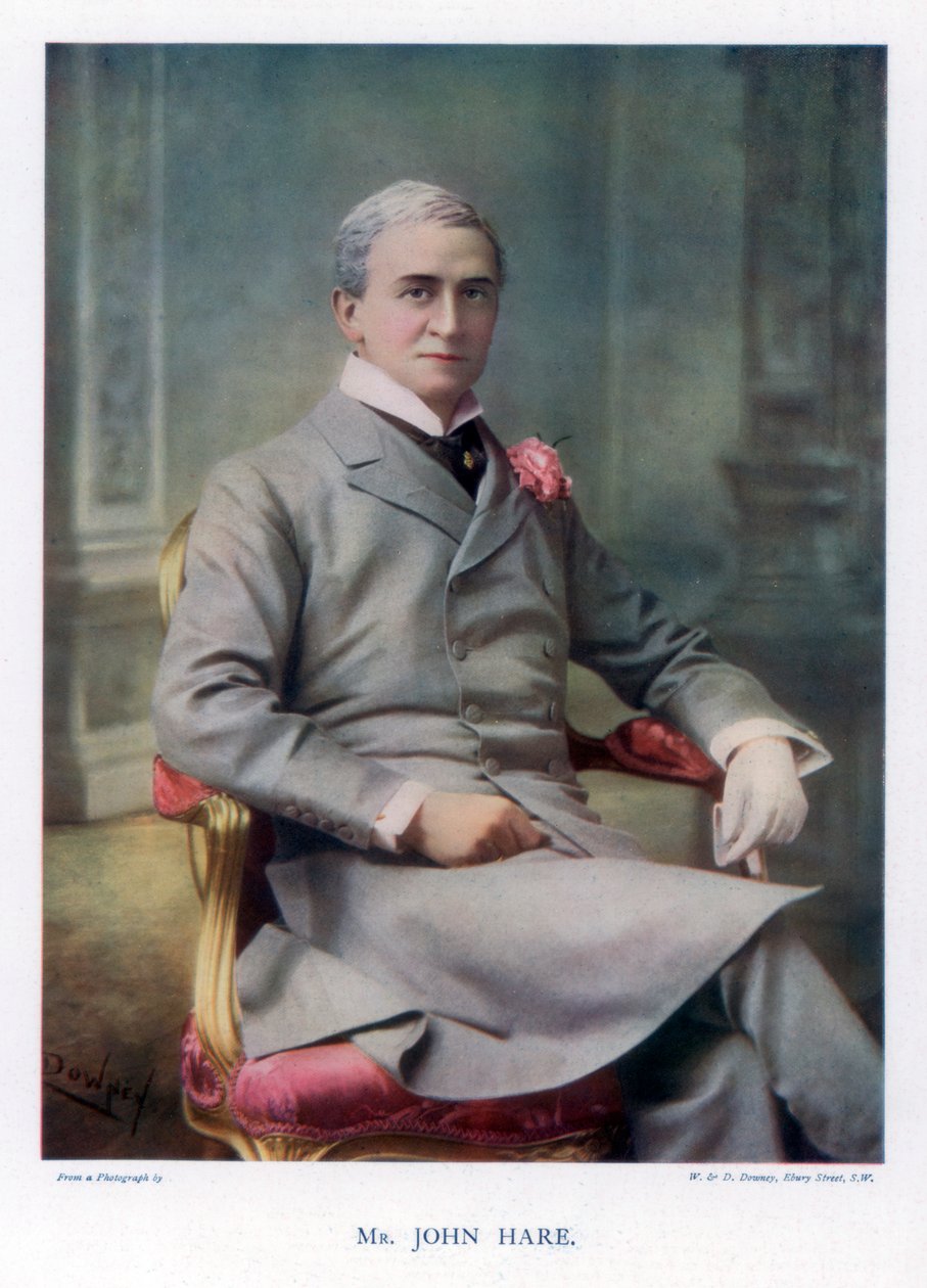 Sir John Hare, attore inglese e direttore del Garrick Theatre, 1901 da William and Daniel Downey