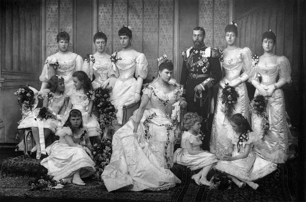 Il Duca e la Duchessa di York e le damigelle, 1893 da William and Daniel Downey