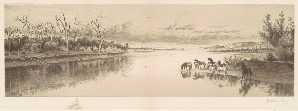 Senza Titolo (Campo dei Nativi Americani) da William de la Montagne Cary