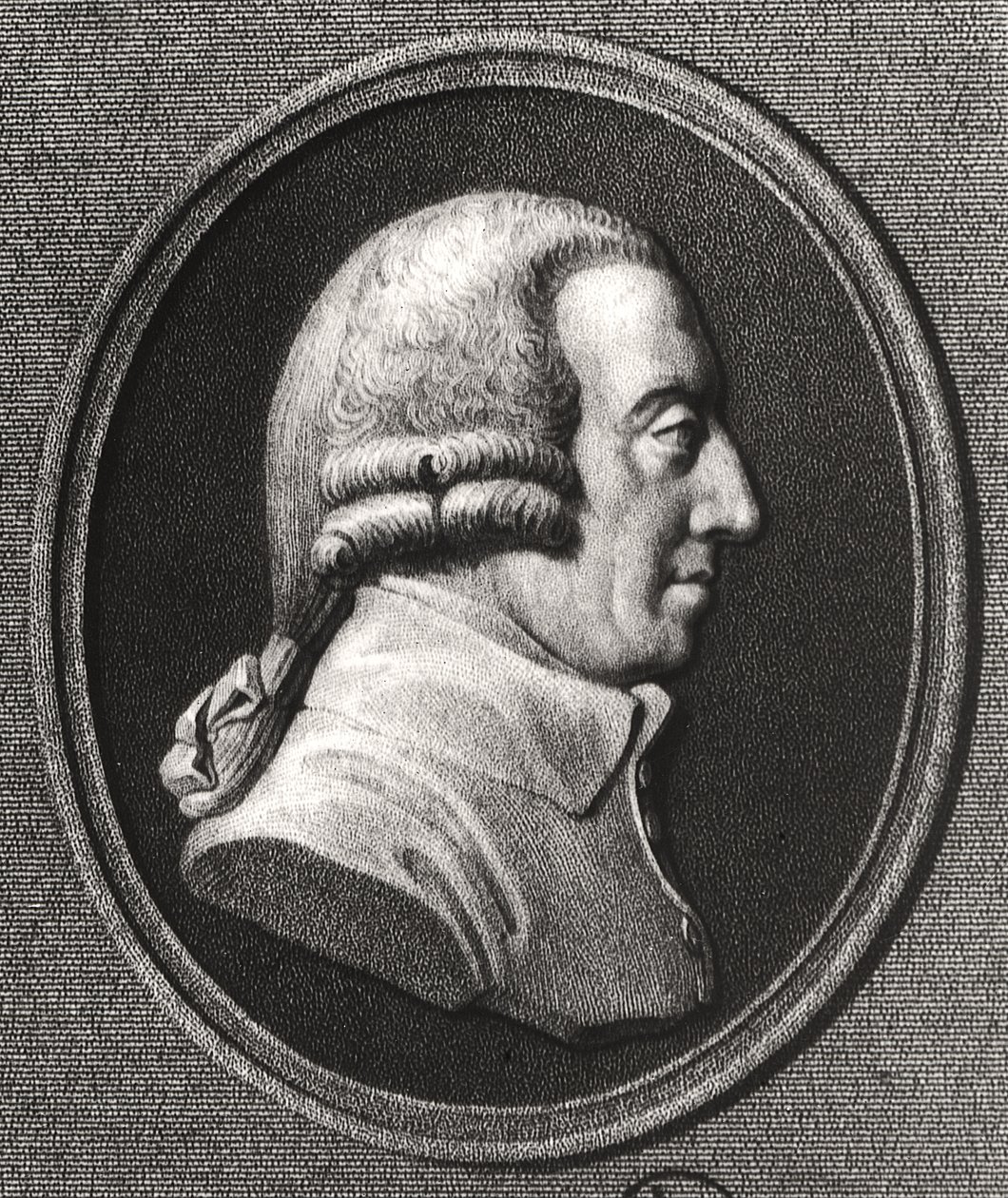 Ritratto da un medaglione di Adam Smith (1723-90) da William the Younger Holl
