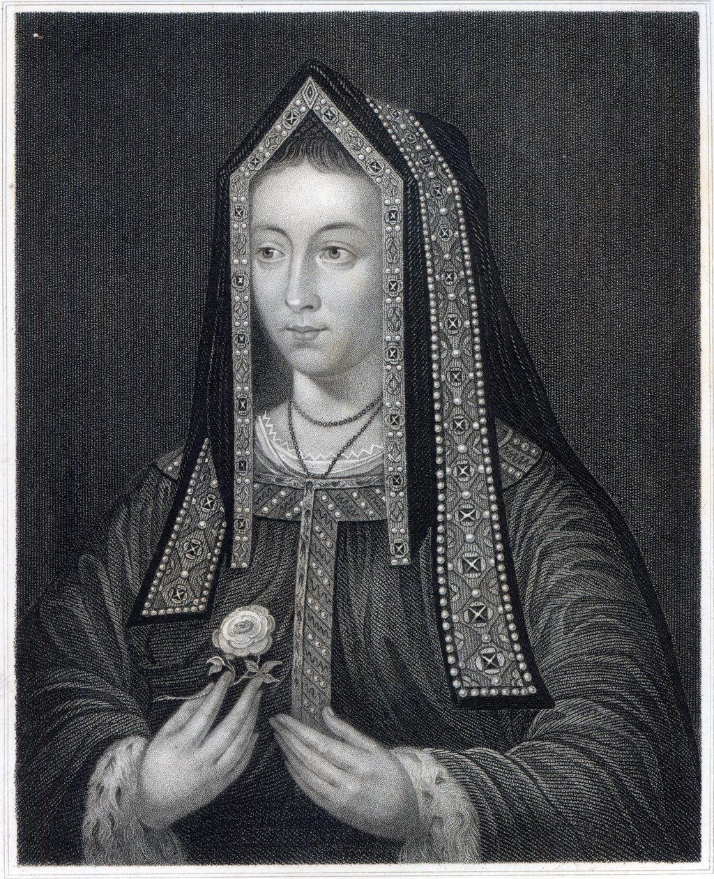 Ritratto di Elisabetta di York da William the Younger Holl