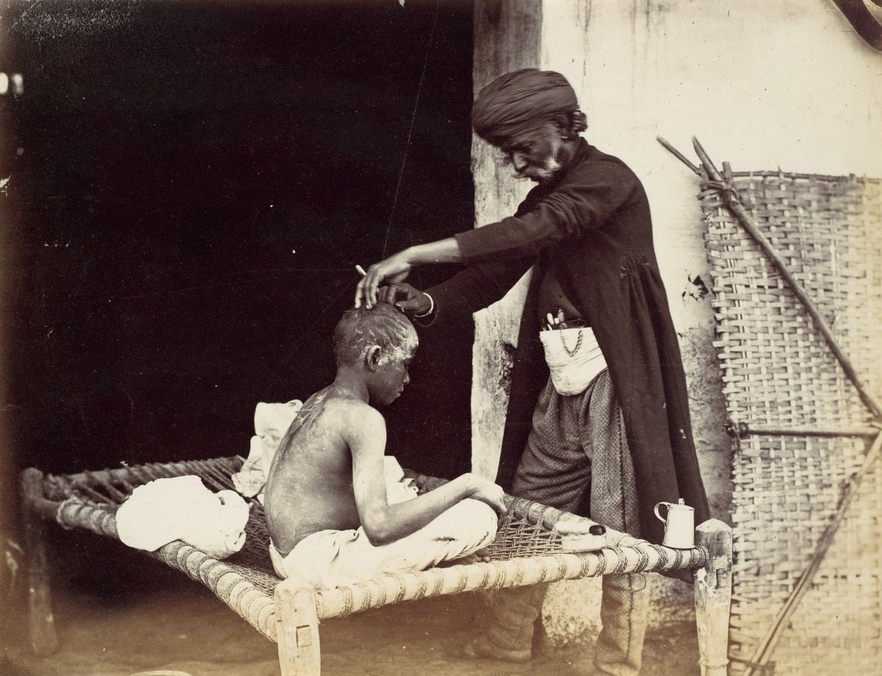 Barbiere indiano da Willoughby Wallace Hooper