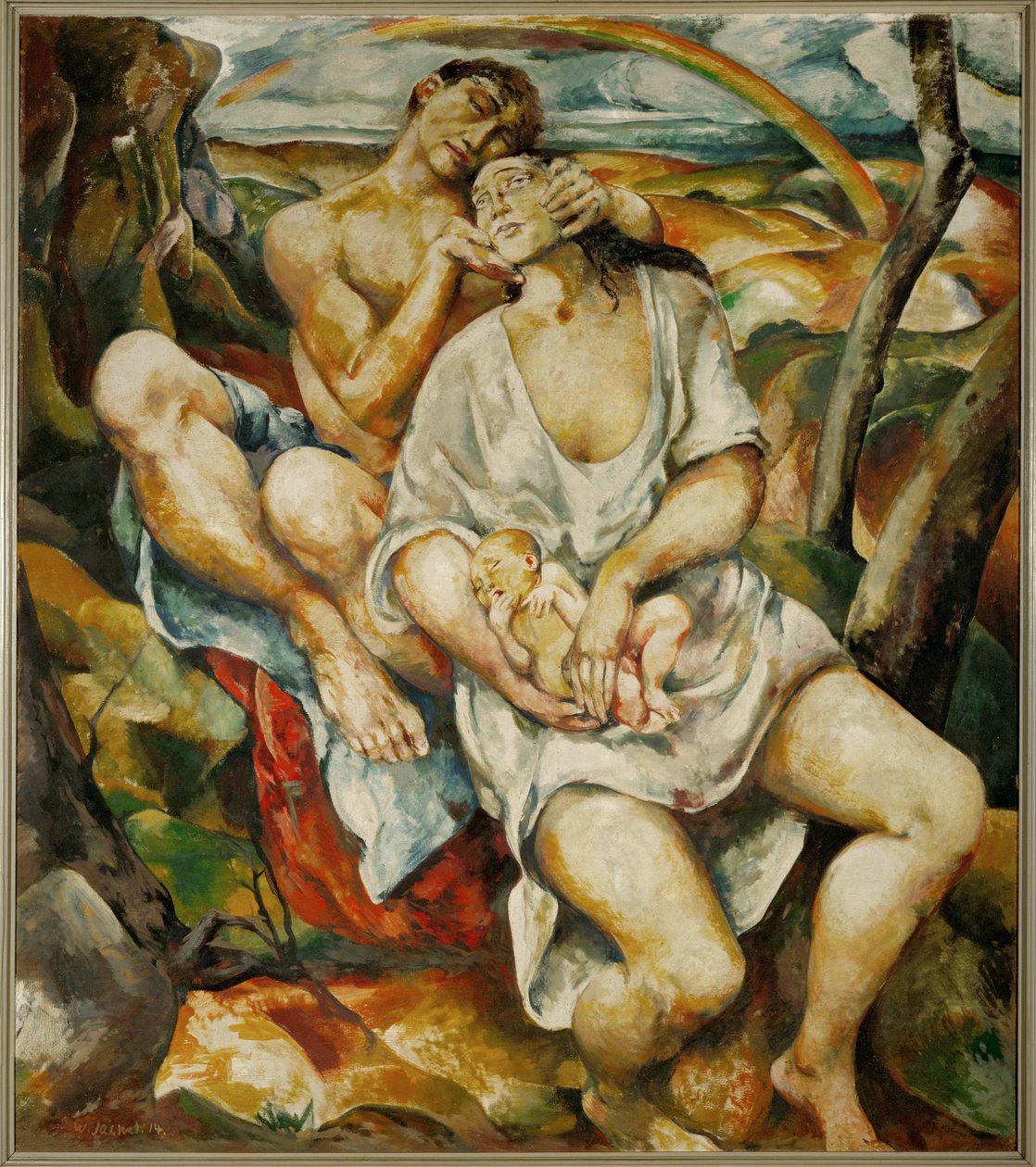Famiglia (olio su tela) da Willy Jaeckel