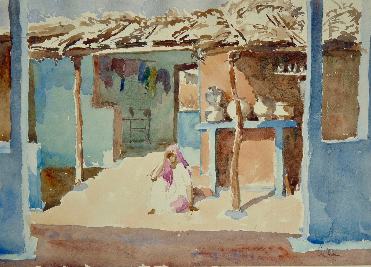 657 Interno del villaggio Brahmin (1) da Wilson Clive