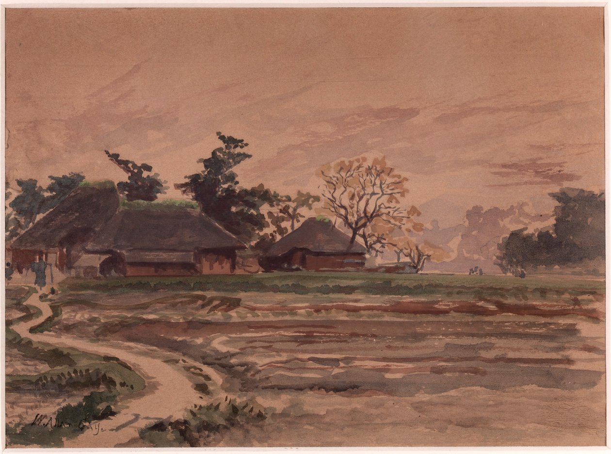 Paesaggio con case da Winckworth Allan Gay