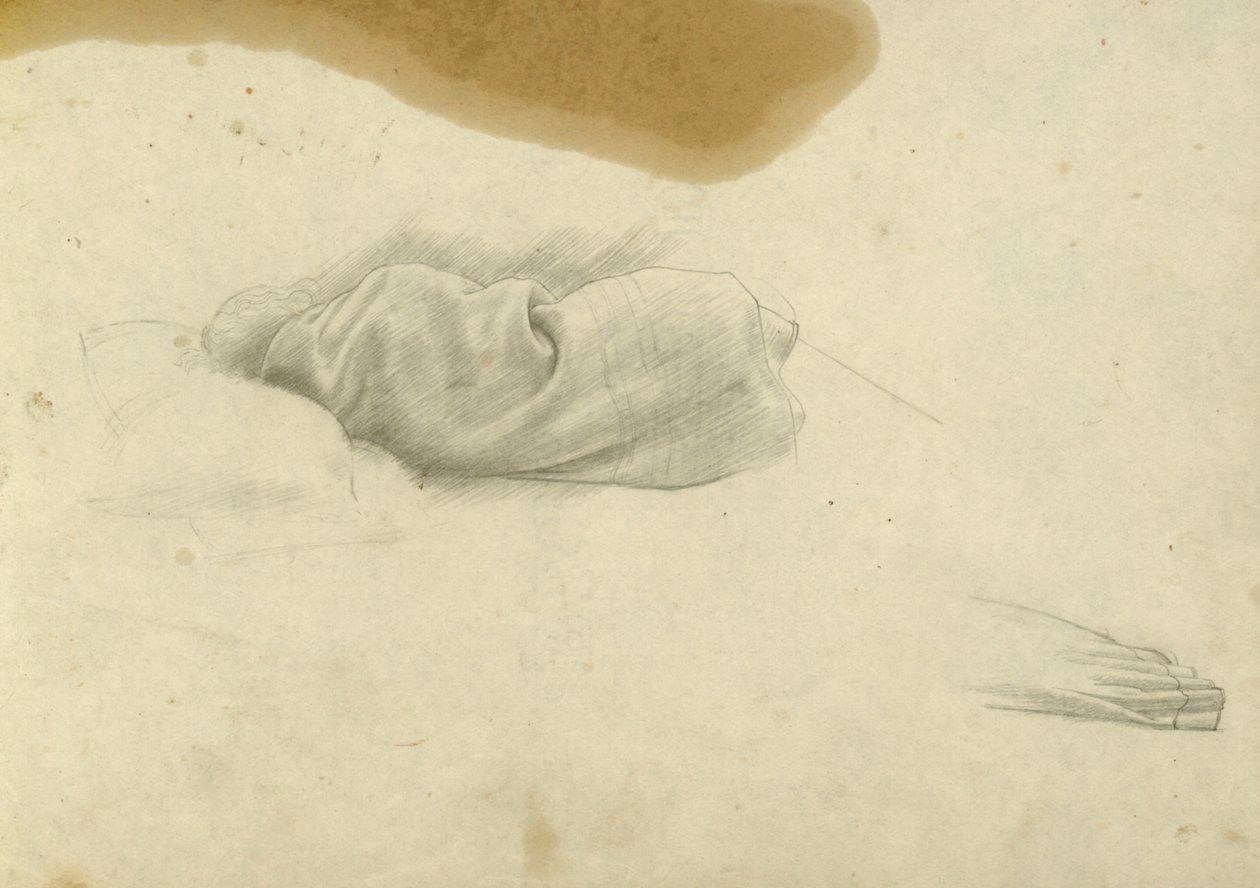 Studio per donna dormiente per Santissima Trinità, c.1924-30 da Winifred Knights
