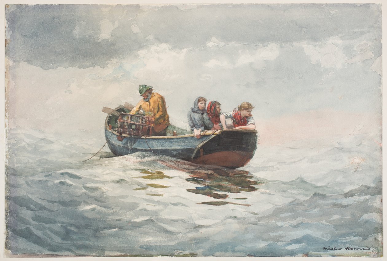 Pesca del granchio da Winslow Homer