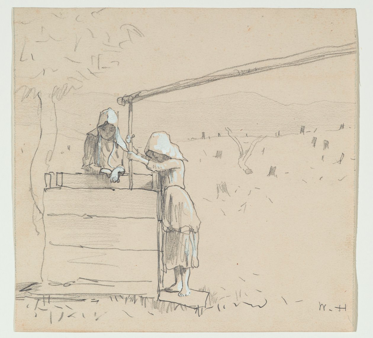 Ragazze a un Pozzo, 1879 da Winslow Homer