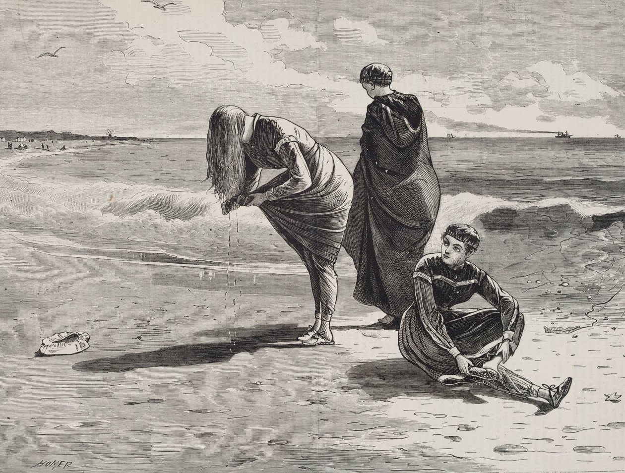 Alta marea, pubblicato in Every Saturday, 6 agosto 1870 da Winslow Homer