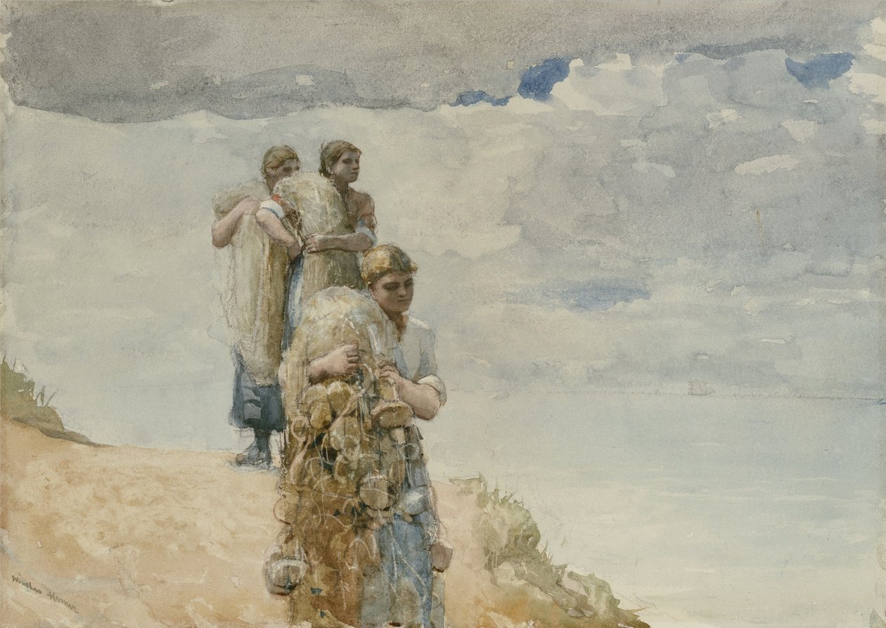 Sulla scogliera, Cullercoats da Winslow Homer