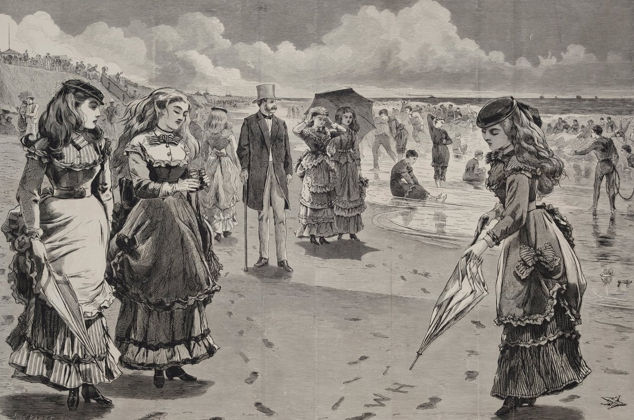 La Spiaggia di Long Branch, pubblicato come Supplemento Artistico al Journal di Appleton, 21 Agosto 1869 da Winslow Homer