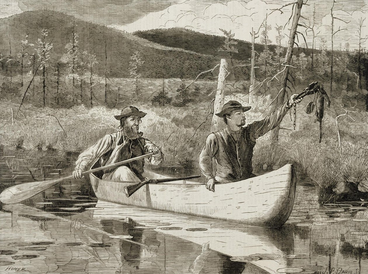 Cattura negli Adirondacks da Winslow Homer
