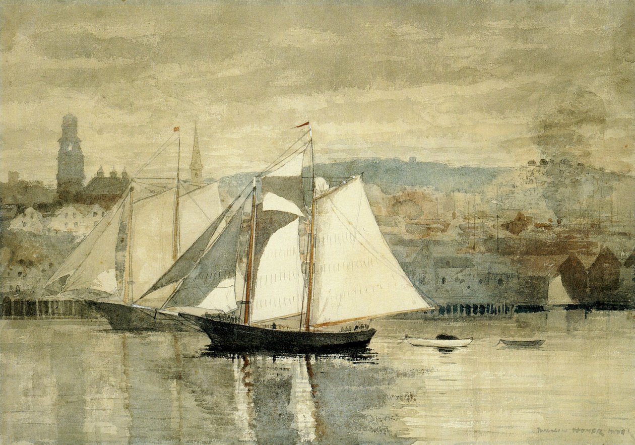 Due barche a vela da Winslow Homer