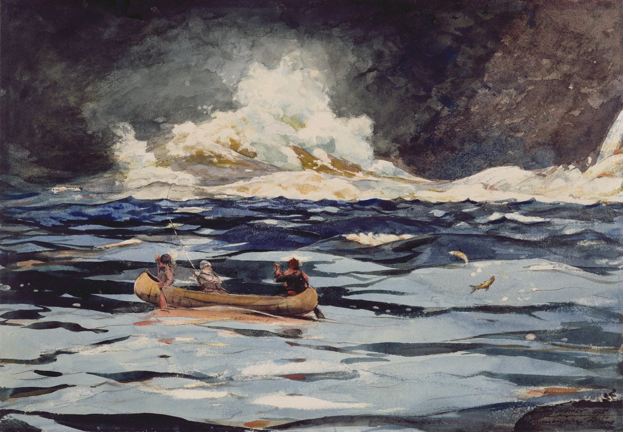 Sotto le cascate, la grande scarica da Winslow Homer