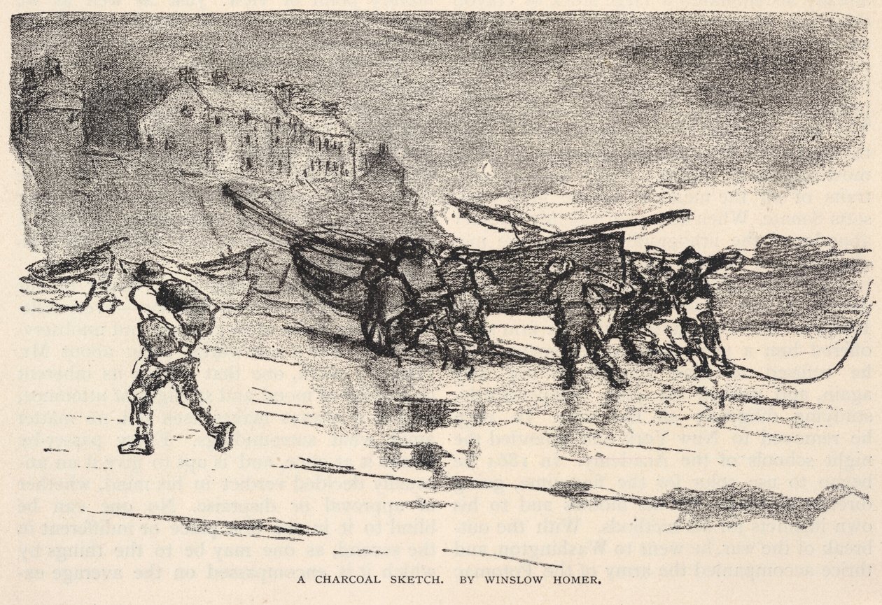 Uno schizzo a carboncino, da The Century Magazine, novembre 1883 da Winslow Homer