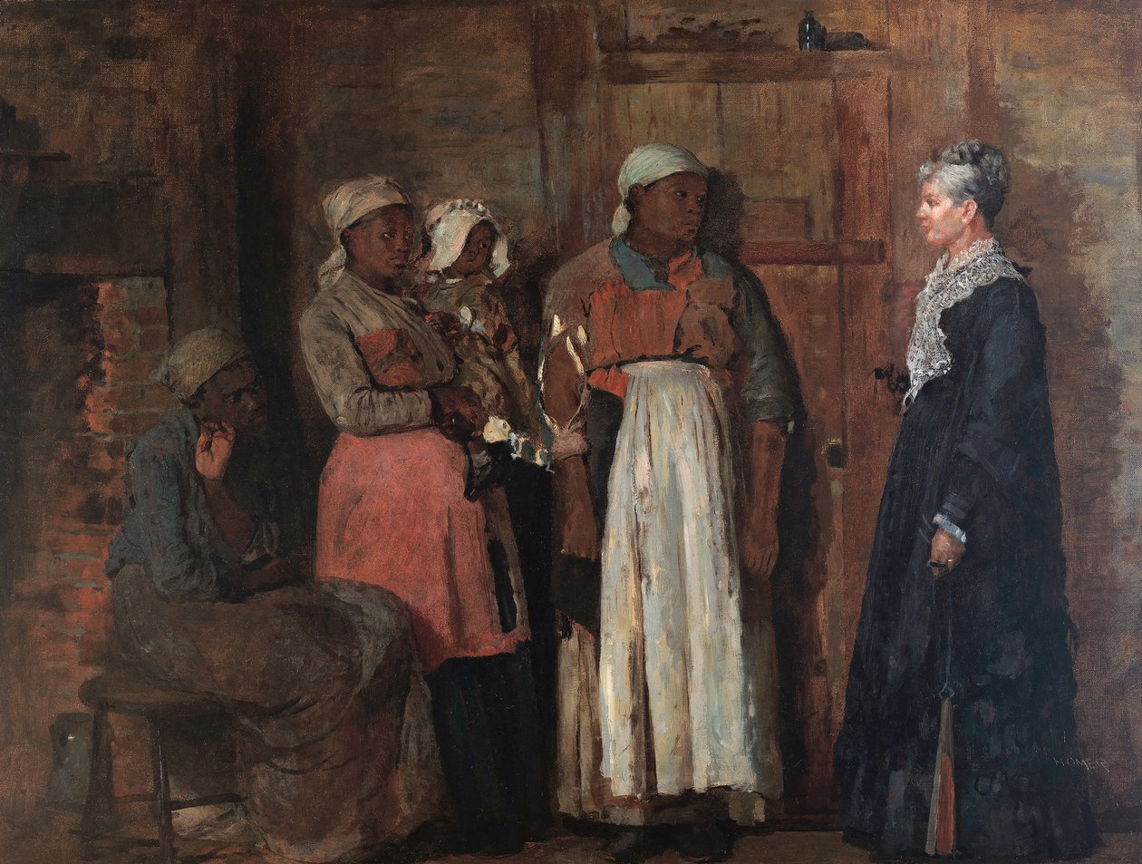 Una visita dalla vecchia padrona da Winslow Homer