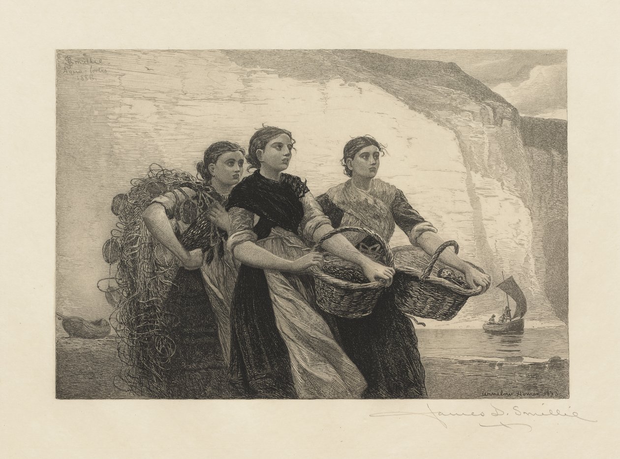 Una voce dalle scogliere, inciso da James David Smillie da Winslow Homer