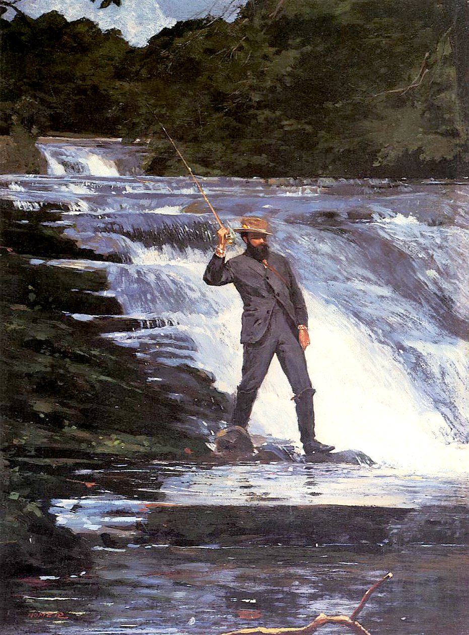 Un pescatore, 1874 da Winslow Homer
